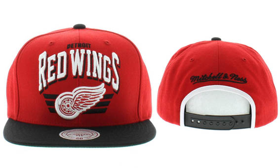 NHL Detroit Red Wings M&N Snapback Hat NU04